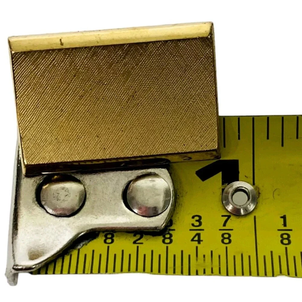 Cufflinks SWANK and FOSTER Contemporary Gold tone Silver tone with Blue stone
